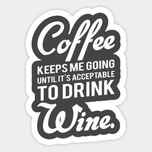 Coffee And Wine Sticker